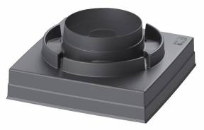 FLOW 400S 2XL вентиляционный выход + основание 724x724 — FLOW 2XL S-монтажное основание — фото