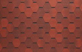 Гибкая черепица TEGOLA   — Тегола Нордик красный с отливом — фото