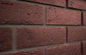 Фасадные стеновые панели, цокольный сайдинг — Состаренный кирпич Design Plus — фото
