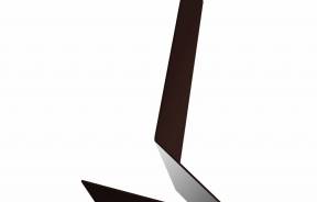 Фартук S4 пристенный уголовой 0,4 PE — Планка примыкания для мягкой кровли — фото