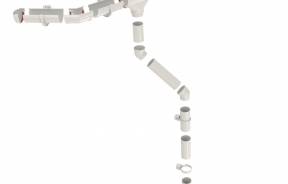 Водосток пластиковый Grand Line с английским желобом 120x90 — Grand Line 135x90 — фото