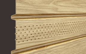Виниловые софиты Docke LUX под дерево  — Софит T4 с центральной перфорацией LUX — фото