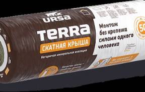 URSA TERRA Стены и крыши. Рулон — URSA TERRA Скатная крыша — фото