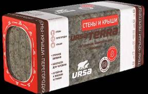 URSA TERRA Стены и крыши. Рулон — URSA TERRA 36 PN Стены и крыши — фото