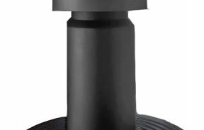 Кровельная вентиляция — Аэратор для плоской кровли Krovent Flat черный — фото