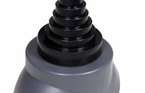 Ворот трубы коричневый (110-155мм) — Антенный ворот серый (12-90 мм) — фото