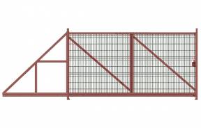 Купить панельные ограждения (заборы) Grand Line (Гранд Лайн) в Твери — Откатные ворота Profi — фото