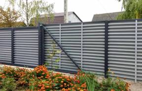 Забор Milan — Откатные ворота Tokyo — фото