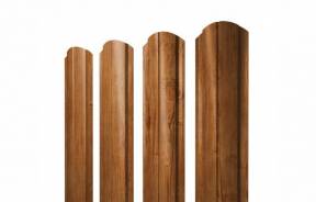 М-образный / фигурный штакетник — Штакетник Полукруглый Slim/ Полукруглый Slim фигурный — фото