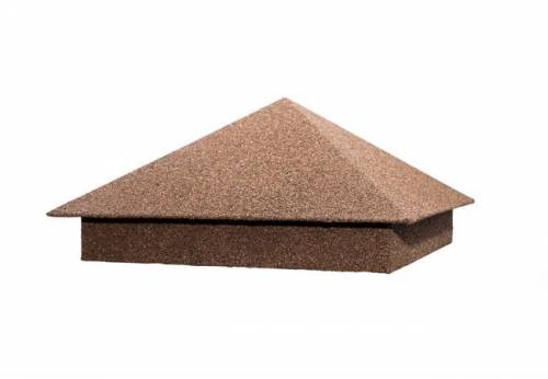 Колпаки с каменной посыпкой на кирпичные столбы — фото-1298_1