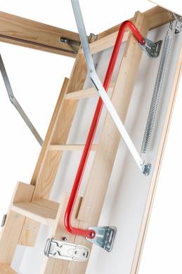 Раздвижная чердачная лестница с поручнем LDK — фото-1306_2