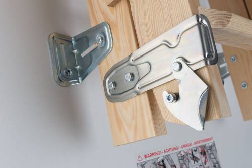 Раздвижная чердачная лестница с поручнем LDK — фото-1306_3