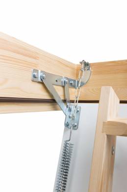 Раздвижная чердачная лестница с поручнем LDK — фото-1306_7