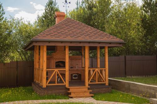 Кровля для беседки фото - DelaDom.ru