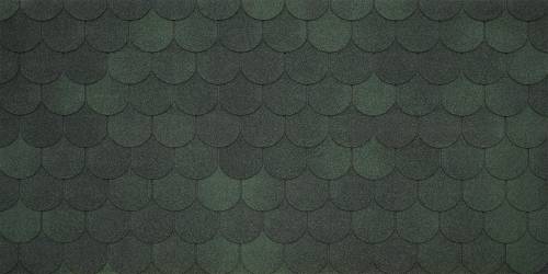 Битумная черепица TEGOLA ASSISI — Зеленый — фото