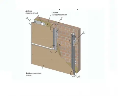 Вертикальное крепление для плит из фиброцемента — фото-1014_1