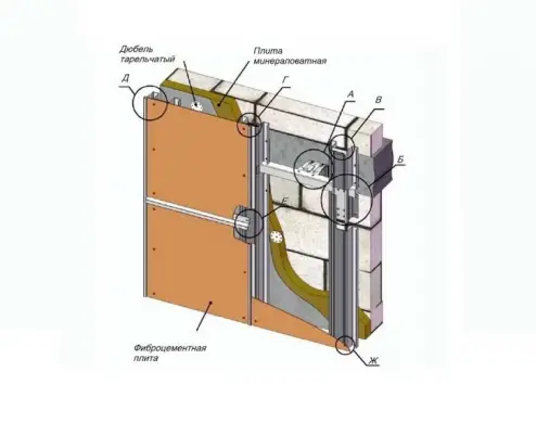 Межэтажное крепление для плит из фиброцемента — фото-1014_1