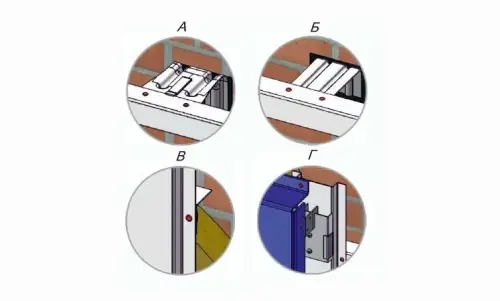 Горизонтально-вертикальное крепление для металлокассет — фото-1017_2