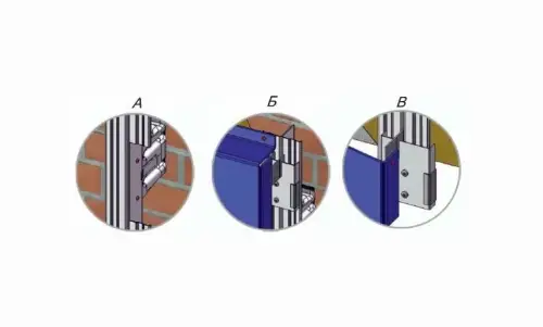 Вертикальное крепление для металлокассет — фото-1017_2