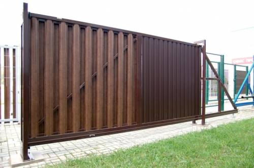 Ворота откатные Colority Zinc — фото-1175_3