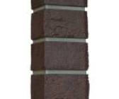 Состаренный кирпич Design — Угол Шоколадный (Шов RAL 7006) — фото