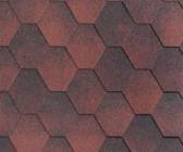 Однослойная гибкая черепица Katepal Jazzy — Красный — фото