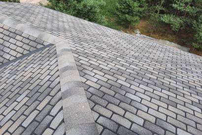 Комплексный монтаж гибкой черепицы Дёке с обустройством дымохода и вентиляции — фото-1457_2