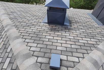 Комплексный монтаж гибкой черепицы Дёке с обустройством дымохода и вентиляции — фото-1457_3