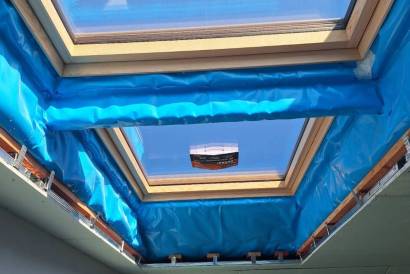 Комплексный монтаж кровли из двойного стоячего фальца RAL 7024 с установкой элементов безопасности водосточной системы Grand Line — фото-1457_3