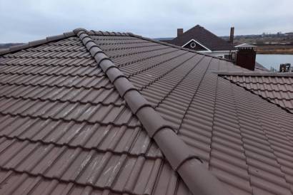 Монтаж цементно-песчаной черепицы BRAAS Франкфурт — фото-1457_4