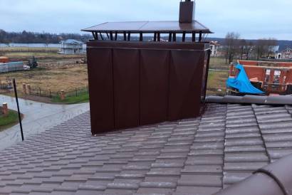 Монтаж цементно-песчаной черепицы BRAAS Франкфурт — фото-1457_5