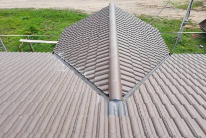 Монтаж цементно-песчаной черепицы BRAAS Франкфурт — фото-1457_7