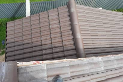 Монтаж цементно-песчаной черепицы BRAAS Франкфурт — фото-1457_9