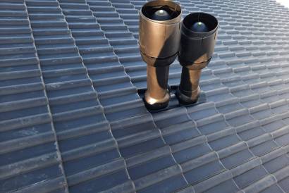 Монтаж цементно-песчаной черепицы BRAAS Франкфурт с обустройством вентиляции. — фото-1457_4