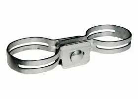 Временное ограждение Euro — Хомут столба 51 + болт с гайкой М6 — фото