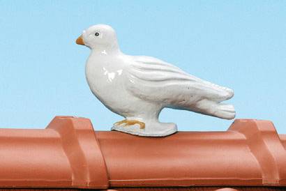 Цементно-песчаная черепица "Braas" — Декоративный элемент крыши Голубка — фото